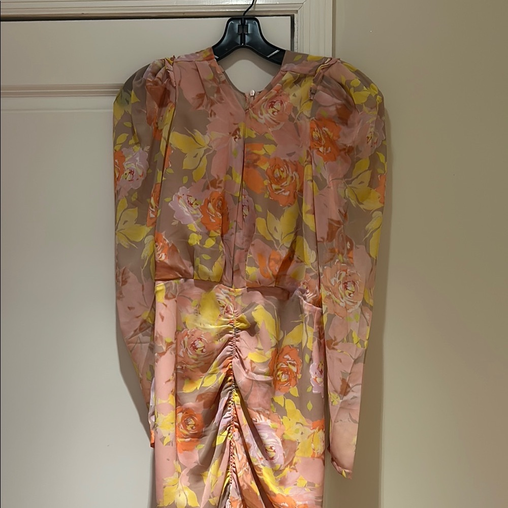 Ronny Kobbo Floral Long Sleeve Dress